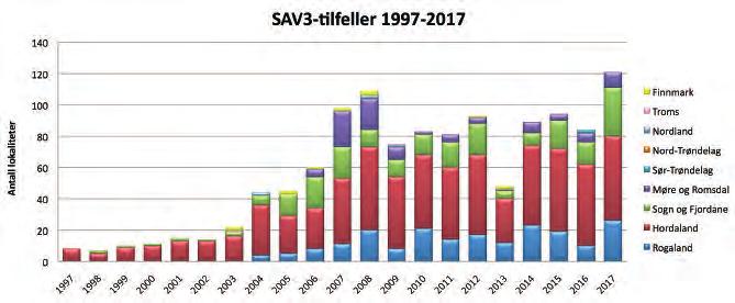 FISKeHeLSeRAPPoRteN 2017 V I R u S S Y K D o M M e R H o S L A K S e F I S K I o P P D R e t t men ikke like alvorlig av fiskehelsetjenesten (3,1).