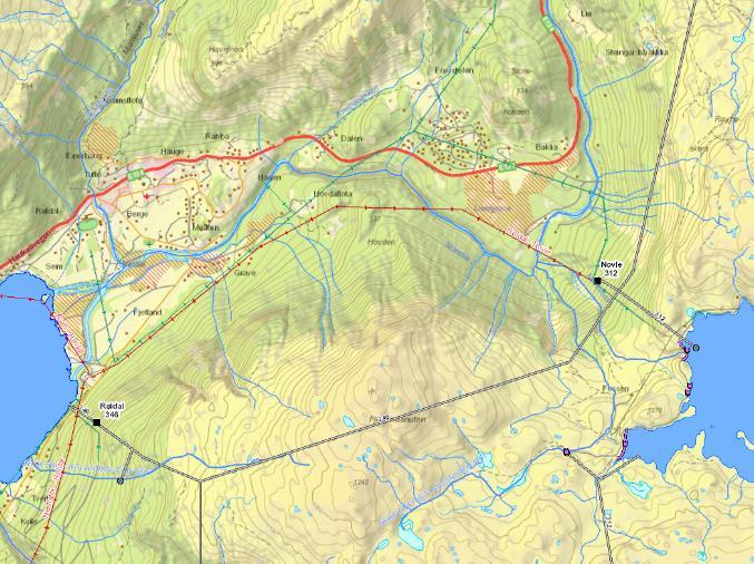 Figur 7-2 Berørte områder ved dambrudd var planlagt og skjedde i sommerhalvåret.