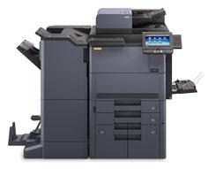 UTAX 5006ci MFP Multifunksjon, Farge Dokumentmater: 140 ark Papirmagasin: 2x500 + 2x1500 + 1x150 + 1x3000 Papirformat: A6R - SRA3 Stiftesorterer til 4000 ark i mottak (Opsjon)