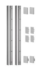 EASY GASS VIEW - Gummisett 3, EASY GASS VIEW - Profilsett 39 3, Ø 18 111 Komplett sett: profiler for 11 mm høyt glass topp endelokk 4 nylon skrueskjulere bunn endelokk MOD 693 (11 T QS-13 / QS-66 =