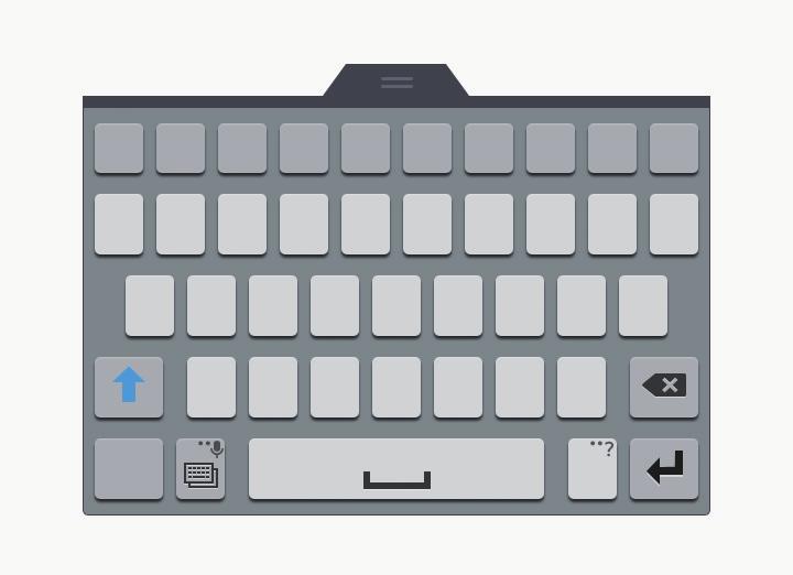 Grunnleggende : Sett inn et humørikon. : Bytt til det flytende tastaturet. Du kan flytte tastaturet til en annen plassering ved å dra. Bytt til standardtastaturet.