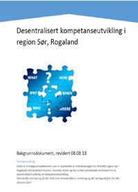 Eksempel på organisering i region Sør-Rogaland Kjerne i samarbeidet: Læringsteknologi og fagfornyelsen Styringsgruppe + AU Sandnes Forsand Time Hå Klepp Gjesdal Eigersund Sokndal Lund Bjerkreim