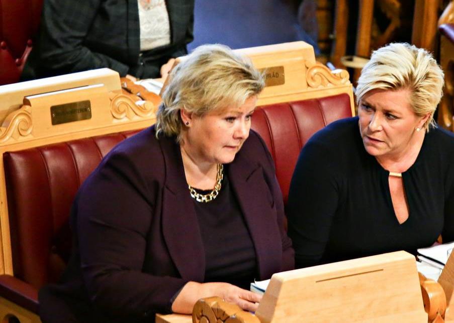 Statsminister Erna Solberg (H).