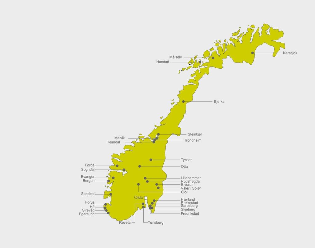 Norge rundt 23 milliarder kroner i årsomsetning