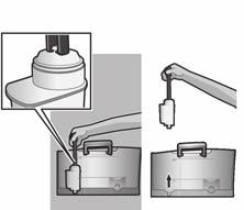 pt 7. O LED D pisca e o LED F acende-se. 8. Colocar por baixo da saída do bocal de fazer espuma de leite (6) um recipiente com uma capacidade de 0,5 litro. 9.