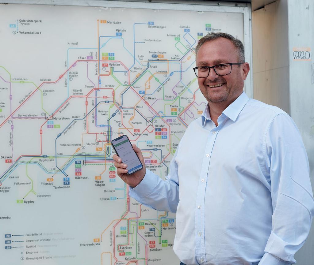 CASE // MARKEDET Ruter sørger for at den organisatoriske delen av det offentlige transporttilbudet i Oslo og Akershus går på skinner. 60 prosent av Ruters billettsalg går gjennom appen deres.