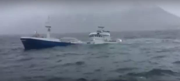 Video Ressurser involvert: Sea-King Bodø RS Skuld og DNV 2 kystvaktfartøy 1 mil sikringsbåt 1 sivil båt, Polar Viking Bodø