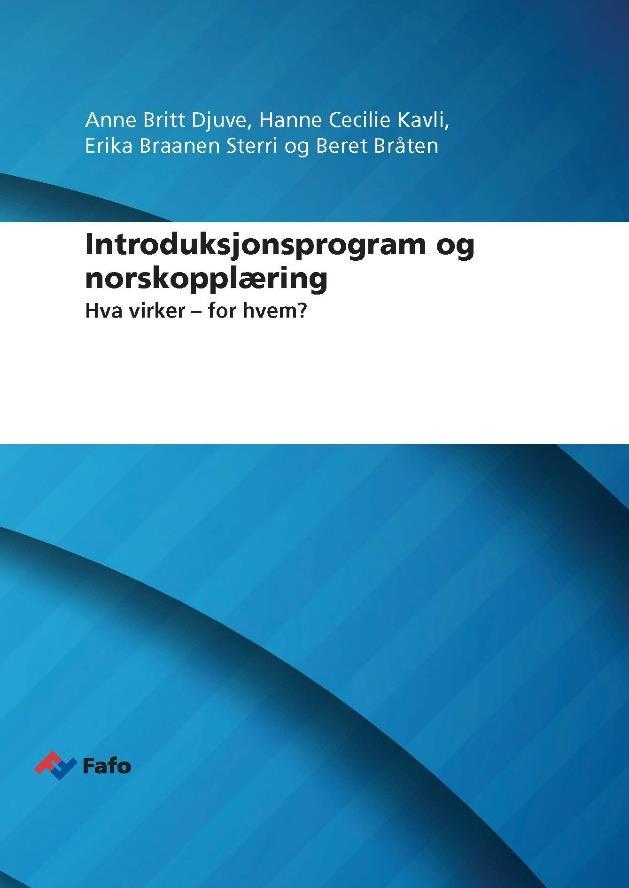 Fafo-rapport 2017:31 ble presentert 31/10-17 på Fafo-frokosten «Introduksjonsprogram på tomgang?