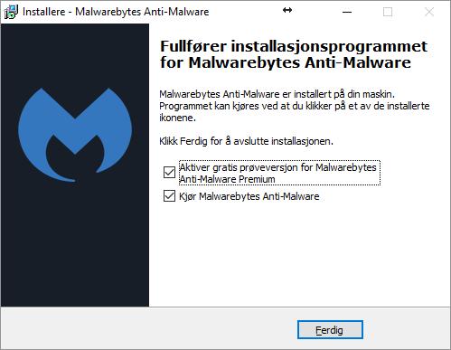 Installer tilleggsprogrammer for ekstra sikkerhet som Antimalware og Antispyware Antimaleware program kan du laste ned gratis fra