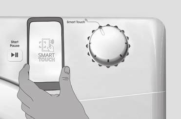 NESTE GANG Vanlig bruk l Hver gang du vil styre maskinen via appen, først må du aktivere Smart Touch-modus ved å vri på det tilsvarende sted.