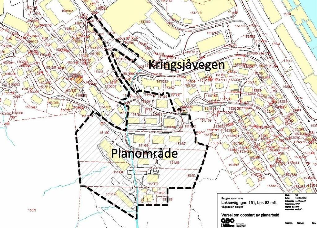 2. Lokalisering Eiendommene ligger på Laksevåg, i Vågedalen, opp mot Damsgårdsfjellet og Holafjellet i nordsørvendt retning. Planområdet tilhører Laksevågneset grunnkrets.