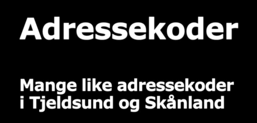 Adressekoder