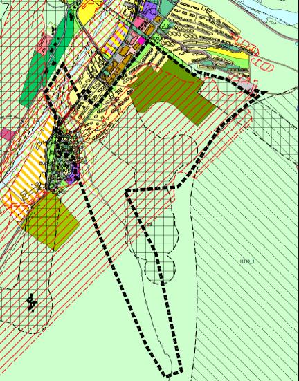 1.4 Planstatus Hoveddelen av planområdet er avsatt til KNF (kultur-, natur- og friluftsområde) - og til boligformål, men også en ny skibakke er avsatt i gjeldende arealplan 2016-2026 (vedtatt 13.02.17).