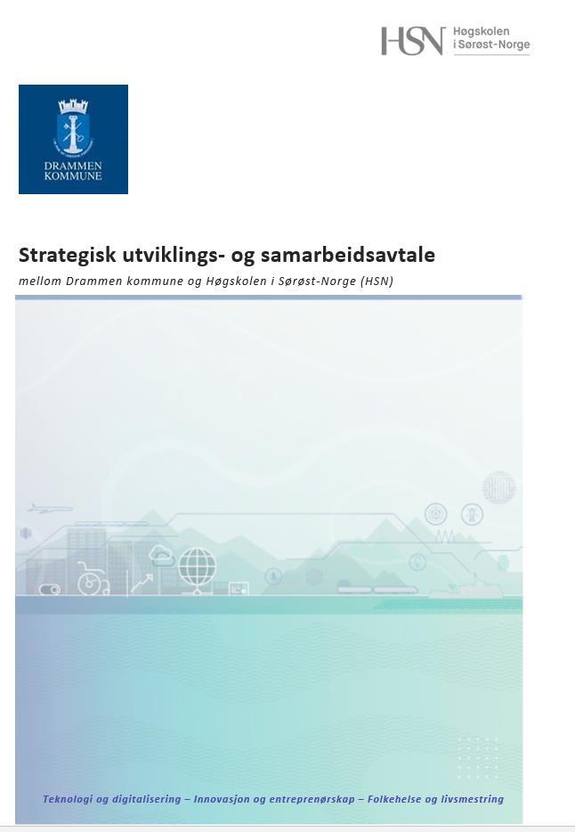 Strategisk utviklings- og samarbeidsavtale Teknologi og digitalisering, Innovasjon og entreprenørskap, Folkehelse og