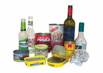 BRUNT LOKK Glass- og emballasje fra matvarer PLASTSEKK Husholdningsplast/ plastemballasje JA, TAKK!