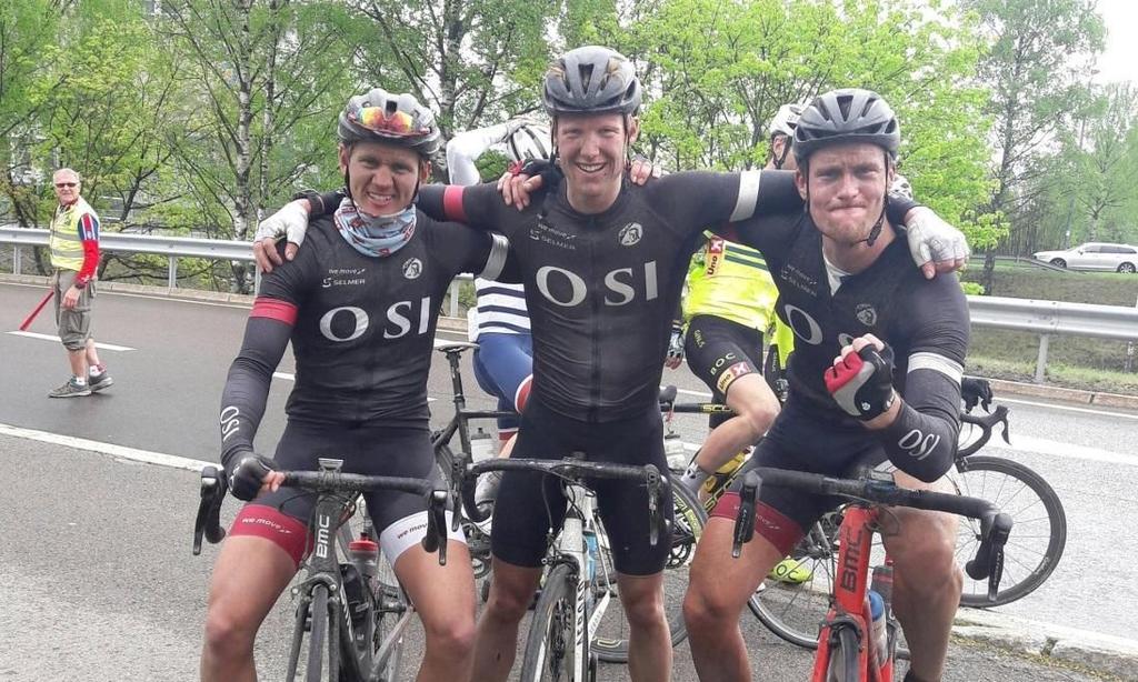Fleire OSI-syklister kom også til mål etterhvert.