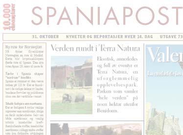 2 SPANIAPOSTEN SPANIAPOSTEN KONTAKT / CONTACTO Epost: red@spaniaposten.