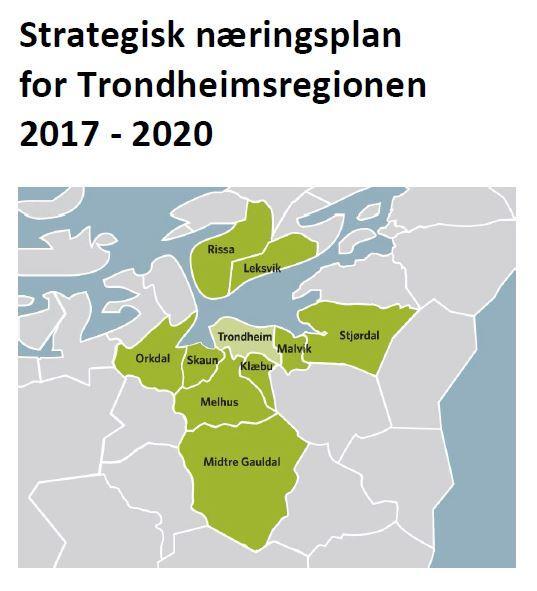 Relaterte vedtatte planer i Trondheimsregionen og Trondheim En felles næringspolitikk samt å sikre tilstrekkelig regionalt næringsareal er et viktig grunnlag for samarbeidet i Trondheimsregionen.