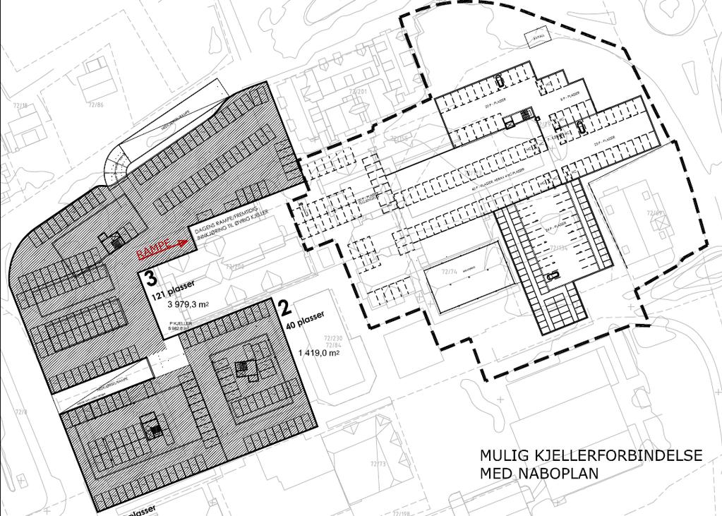 Alle byggene i planen vil ha atkomst fra offentlig tilgjengelige gågater og torg i sentrum av Tangvall.