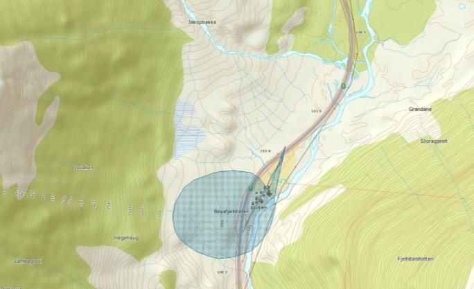 Frå Oksfossen og nedover renner elva gjennom ein bekkekløft. Bekkekløft er også ein verdifull naturtype i lag med fossesprøytsone.