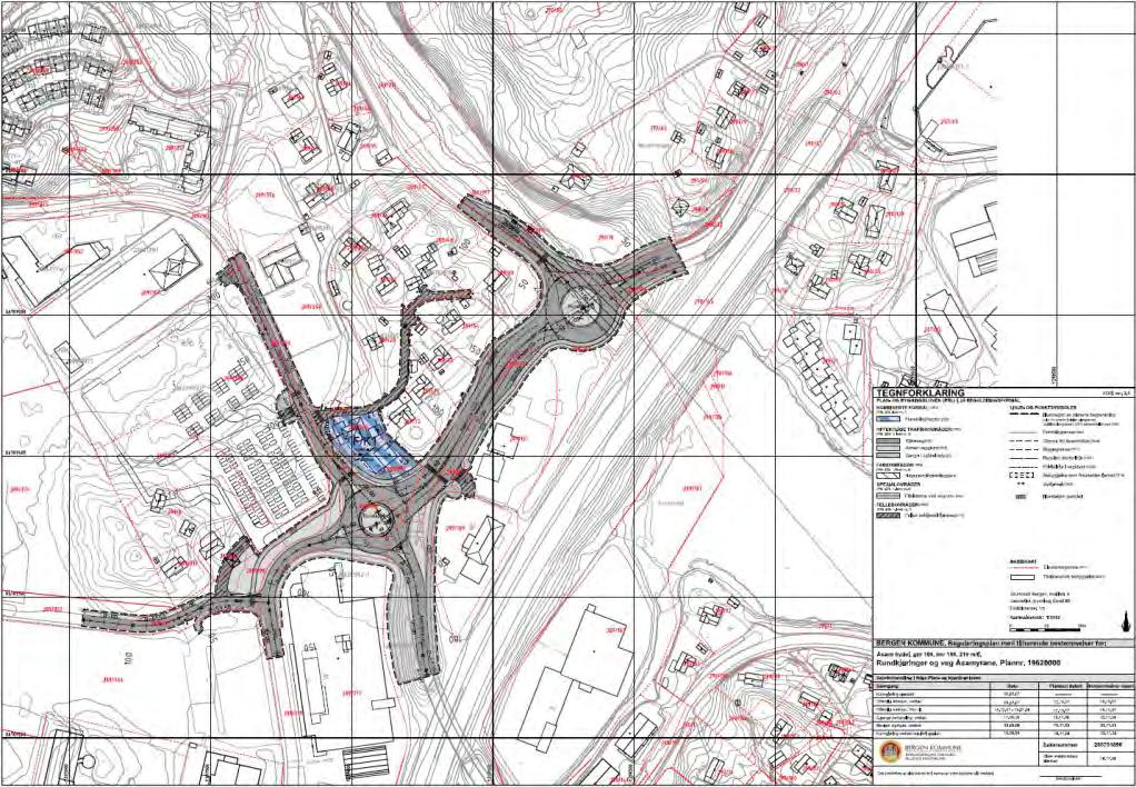 E39 - Åsane - Silingsrapport - forprosjekt til reguleringsplan 18 47 Åsamyrane, rundkjøringer og veg Planen omhandler Åsamyrane, kryss og lokalveger i tilknytning til planen for Åsane sentrum, S3