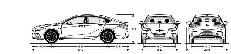 Tekniske spesifikasjoner, 210 hk BiTurbo Dimensjoner (i mm) Akselavstand 2 829 2 829 Lengde 4 910 4 998 Overheng foran 1 000 1 000 Overheng bak 1 081 1 169 Sporvidde, foran 1 607 1 607 Sporvidde, bak