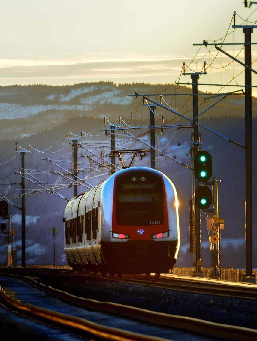 Prosjektets omfang Elektrifisere dagens trasé Kontaktledningsanlegg for overføring av elektrisk energi fra omformerstasjoner til tog