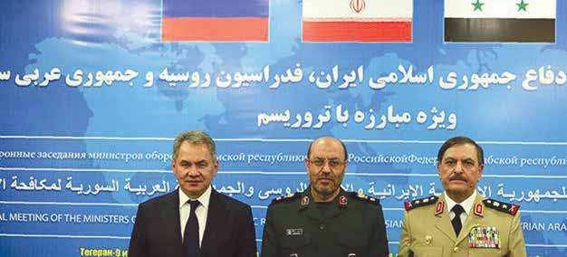 اجتماع وزراء دفاع روسيا وسوريا وإيران فى طهران سوري ــا.