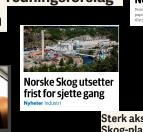 Aksjene i Norske Skog AS er til salgs og prosessen forventes sluttført første