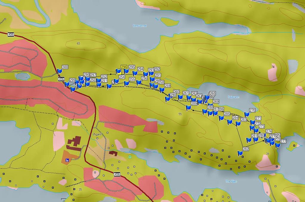 ved Østre Tjønna vest i reguleringsplanområdet. I strandenga ved Indre kilen er det registrert vassmynte som indikerer ei rikere strandeng her. 3.