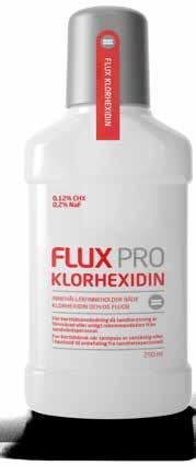 FLUX PRO KLORHEXIDIN Inneholder både klorheksidin og fluor Teva Norge AS www.fluxfluor.