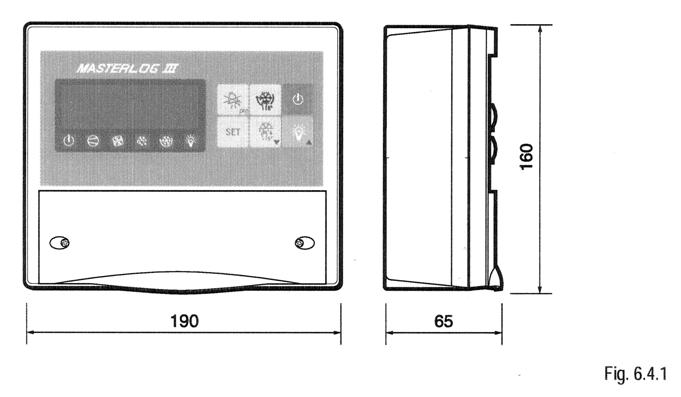 Dimensjoner (mm): Kort brukerveiledning for MASTERLOG III Les gjennom installasjonsveiledningen som følger med produktet før du installerer og begynner å bruke MASTERLOG III.