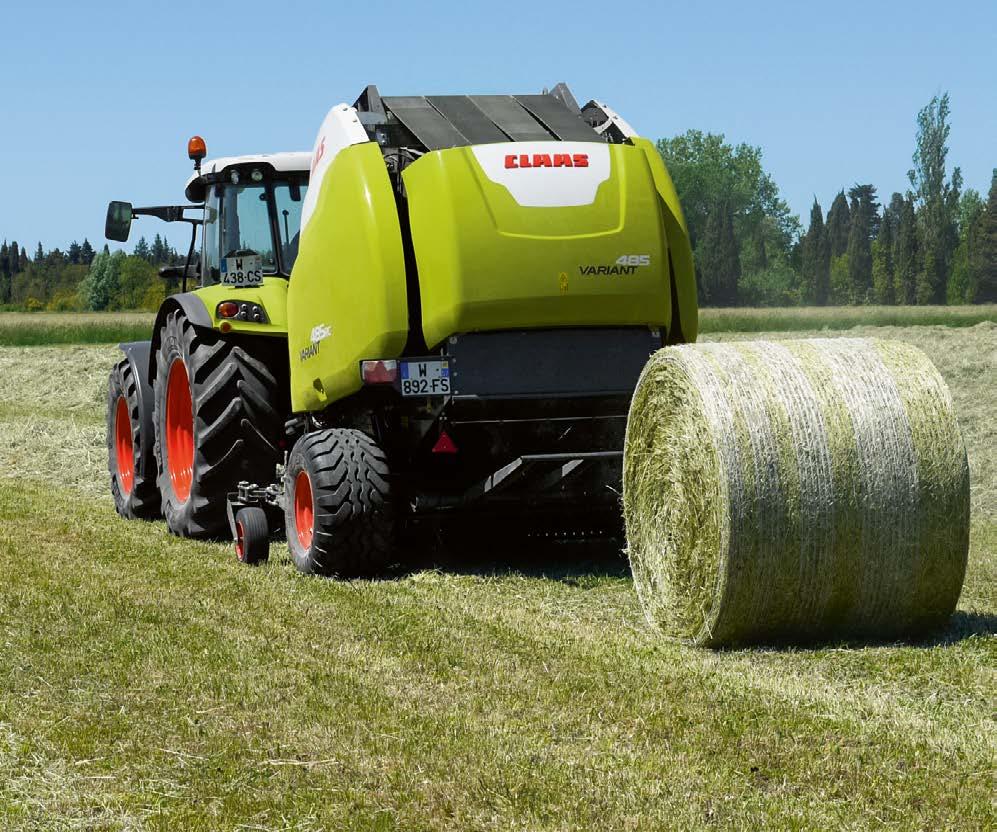 NYHET Selv om det er godt, må det gjerne gå fort. Binding NYHET: CLAAS dekkende nettbinding. Full oversikt over bindingen.