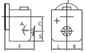 Dimensjoner Twin-Disc marinegir Twin-Disc, Dimensjoner Twin-Disc, Dimensjoner Modell Type SAE Hus Vinkel (gr) C (offset) S (sump) F (lengde) F1 (lengde) L (bredde) R (bredde) Vekt kg Modell Type SAE