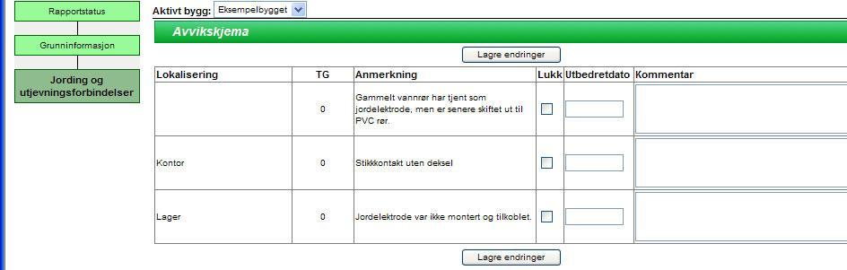 Her trykker du på kalendertegnet, og velger den siste dato du utførte noe på avviksskjemaet. Det skal i de senere punktene vi skal vise, ikke være noen dato som er datert senere enn denne.