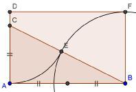 Vi ser på en regulær tikant med side s og tar ut en trekant ABC, der A og B er hjørner i tikanten og C er sentrum i den omskrevne sirkelen, som har radius r.