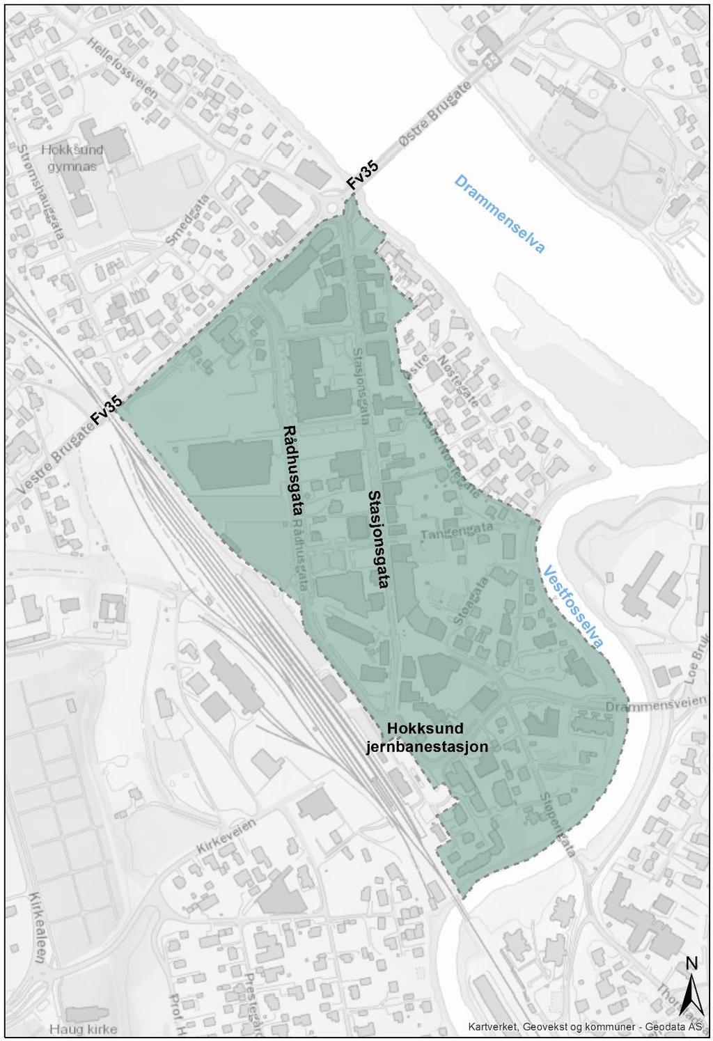 Hokksund sentrum 2 av 13 Figur 1 Planavgrensning for sentrumsregulering og parkeringsutredningen. 1.4 Overordnede dokumenter og planprosesser 1.4.1 Gjeldende kommuneplan 2015-2027 Gjeldende kommuneplan ble vedtatt desember 2015.