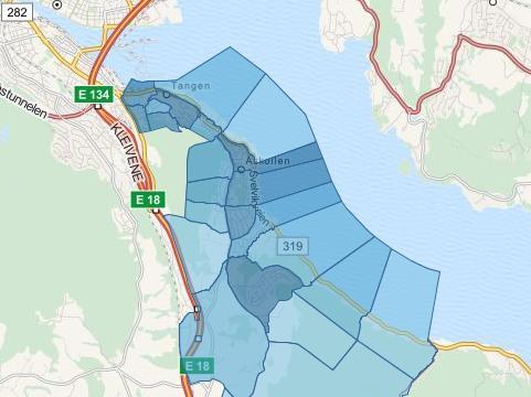 Antall personer Åskollen Mørk farge på grunnkrets gjenspeiler flere innbyggere Distrikt Personer over 80 år 344 Andel av innbyggere over 80 år 4,3 % Institusjon Personer over 80 år 48