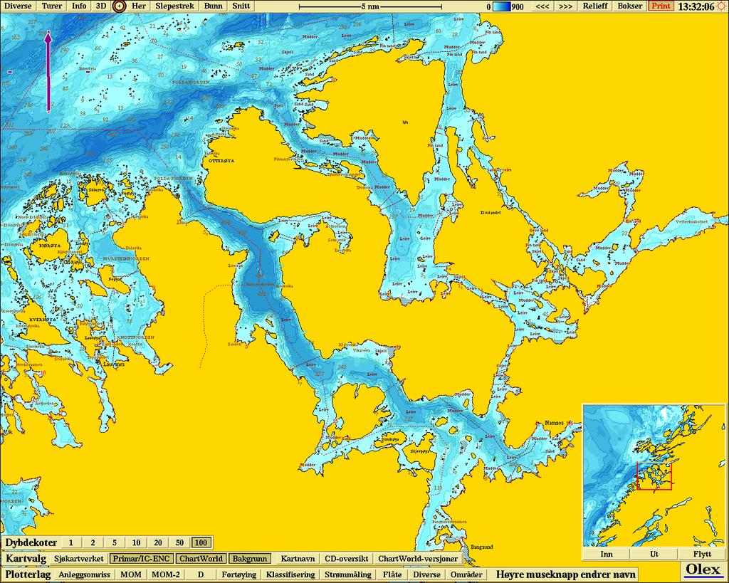 Utslipp Figur 2.1. Kartskisse av Namsenfjorden med utslippspunktet innerst i fjorden. 2.2 Innsamling Hydrografiske data ble innsamlet 23.8.12, 10.9.12, 19.9.12 og 2.10.12. Bunnprøver ble innsamlet 4.