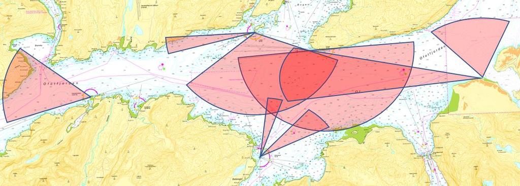 Hvit sektor fra fyrlykter