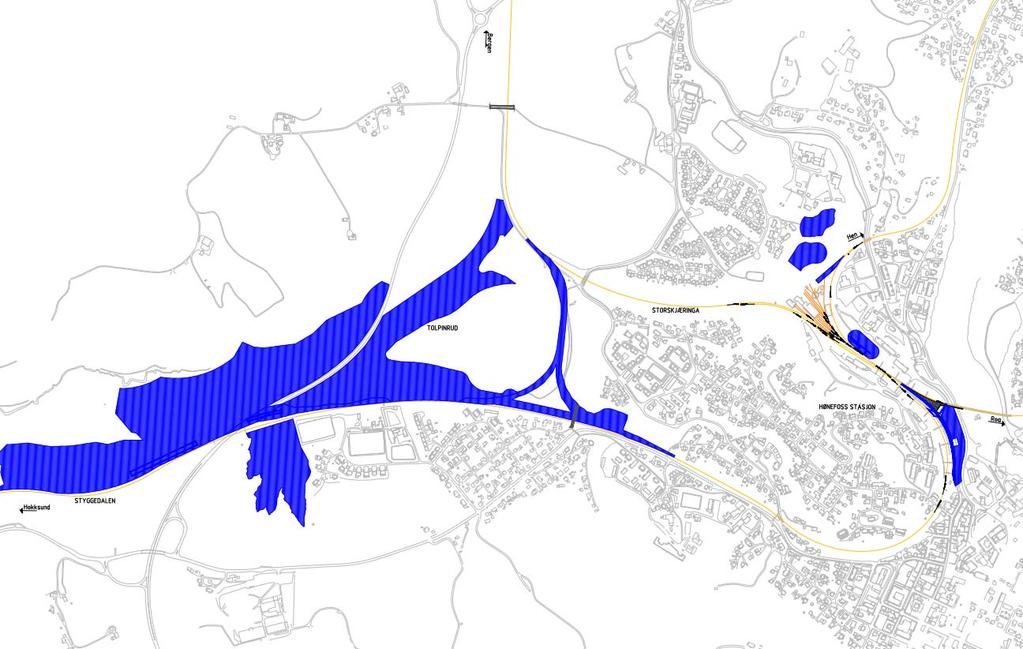 32 av 78 Fase 10 Arbeider i fasen: Spor på nord- og sørsiden av stasjonen og mot plattform er tatt ut av drift og rives Bygging av kulvert for Randsfjordbanen under E16 Bygging av kulvert for