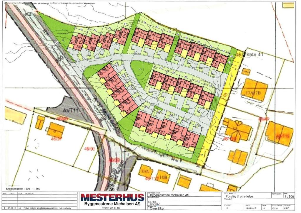 Ønsket ny atkomst Regulert kryss Idéskisse til ny type bebyggelse For ytterligere