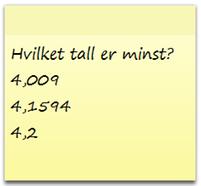 Oppsummering - Misoppfatninger Tall Null som plassholder Sifferet null har en viktig funksjon i posisjonssystemet ved å det fyller en tom plass, for eksempel for å skille et tall som 401 fra tallet