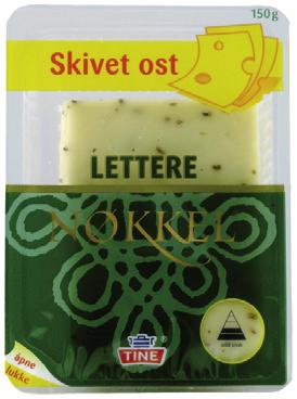 Lettere Jarlsberg 268 kcal 820 mg kalsium En ost med helt egen smak som passer til det meste!