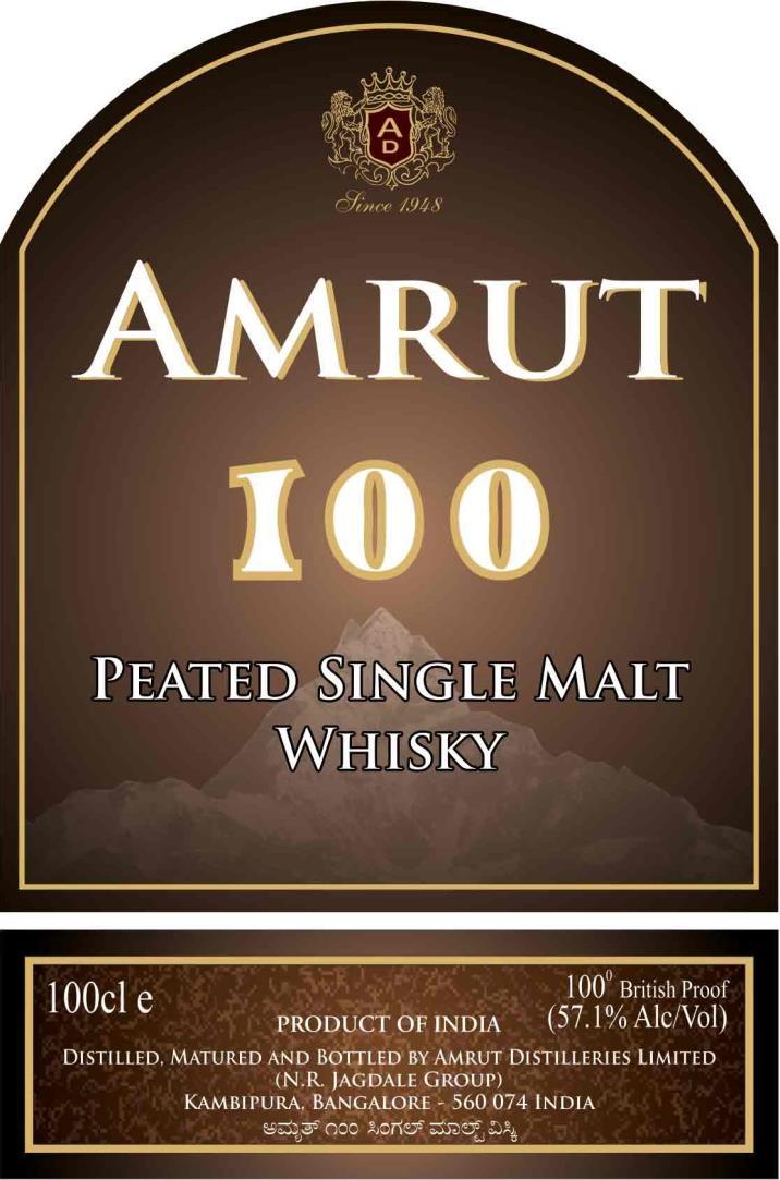 Amrut 100 NWF Amrut 100, 100 flasker, 100 cl, 100 proof.