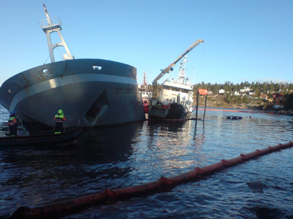 Utslippskilden kan være i nærheten av en innretning eller et grunnstøtt fartøy. Gassmåleinstrumenter finnes bl.a. om bord på NOFOs fartøy, Kystvaktfartøy og Kystverkets oljevernfartøy.