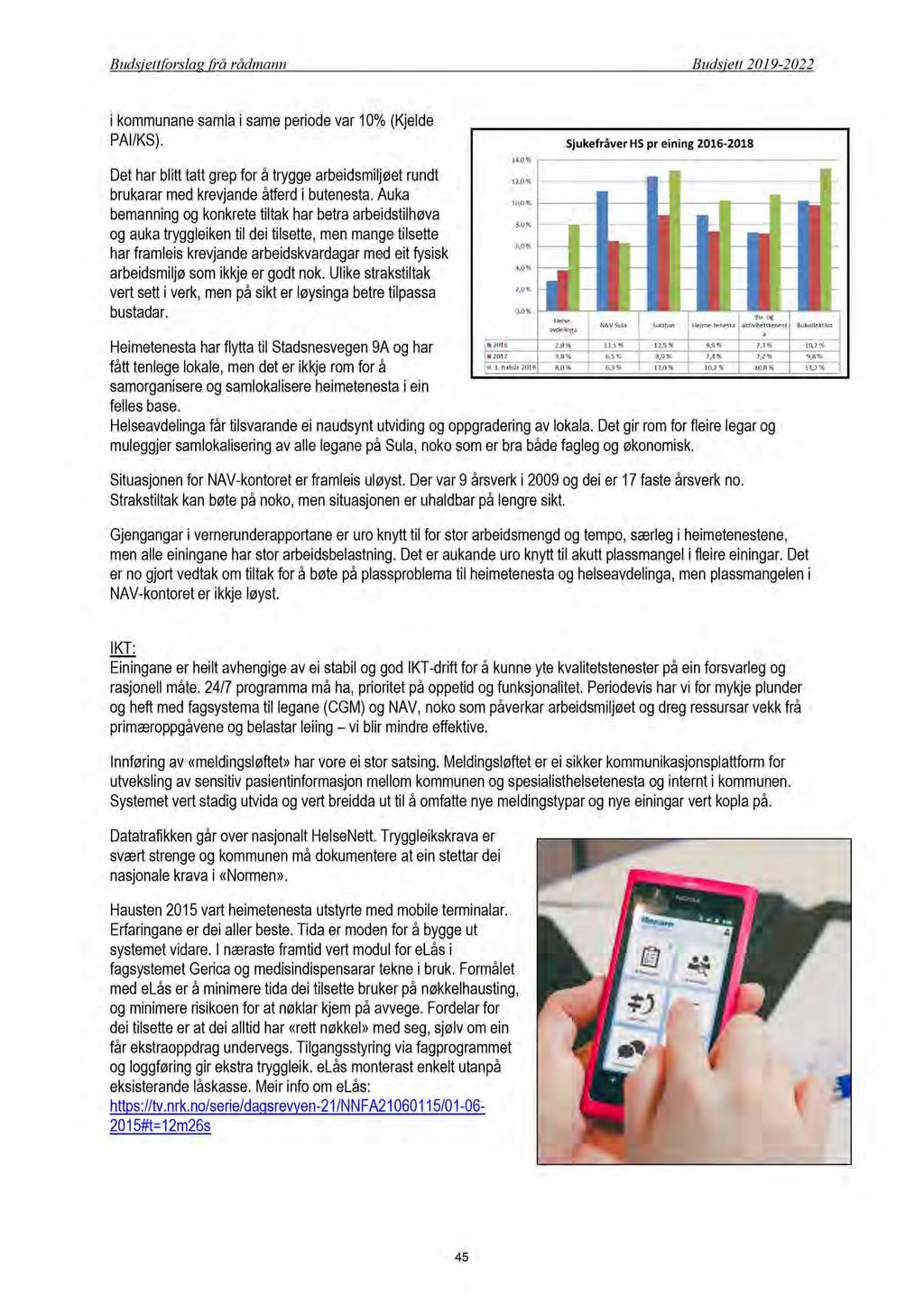 Budsjettforslag frå rådmann Budsjett 2019-2022 i kommunane sam la i same periode var 10% (Kjelde PAI/KS).