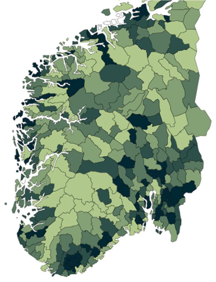 Kulturkartet Best 1-86 Nest best 87-172 Middels 173-258