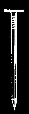 pappspiker /skiferspiker hammerspiker Spesielt utformet med stort, flatt hode, for optimalt feste av papp, plastfolie etc. Varmforzinket til utvendig bruk.