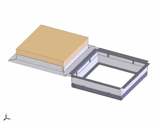 Lukene leveres med hengsler og kan også leveres i standard uklassifisert utførelse. www Inspeksjonsluke - brannklassifisert EI 60 500 x 500 mm Hvit lakk RL 9010 - med lås Typegodkjennelse nr.